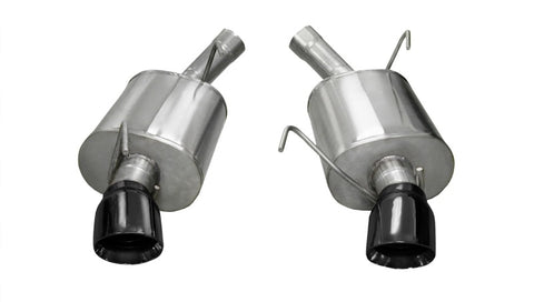 Corsa 2005-2010 Ford Mustang Shelby GT500 5.4L V8 Black Sport Axle-Back Exhaust - 14311BLK