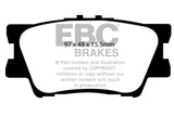 EBC 13+ Lexus ES300h 2.5 Hybrid Greenstuff Rear Brake Pads - DP21793