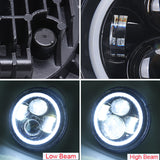 Raxiom 97-18 Jeep Wrangler TJ/JK Axial 7-Inch LED Headlights w/RGB Halo- Blk Hsng (Clear Lens) - J142665