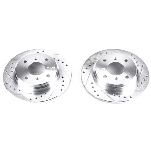 Power Stop 86-88 Acura Legend Rear Evolution Drilled & Slotted Rotors - Pair - JBR307XPR
