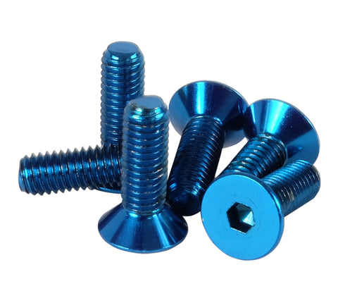 NRG Steering Wheel Screw Upgrade Kit (Conical) - Blue - SWS-100BL