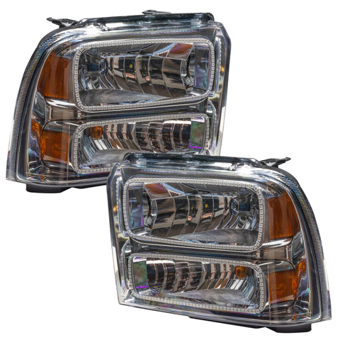 Oracle 05 Ford Excursion SMD HL - Chrome - White - 7146-001