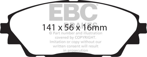EBC 14+ Mazda 3 2.0 (Japan Build) Greenstuff Front Brake Pads - DP22185