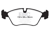 EBC 93-97 Volvo 850 2.3 Turbo Greenstuff Front Brake Pads - DP2880