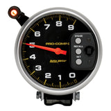 AutoMeter Gauge Tach 5in. 9K RPM Pedestal W/ Quick Lite & Peak Memory Pro-Comp - 6851