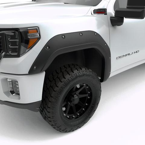 EGR 2020 GMC Sierra HD Bolt-On Style Black Fender Flare - Set - 791954