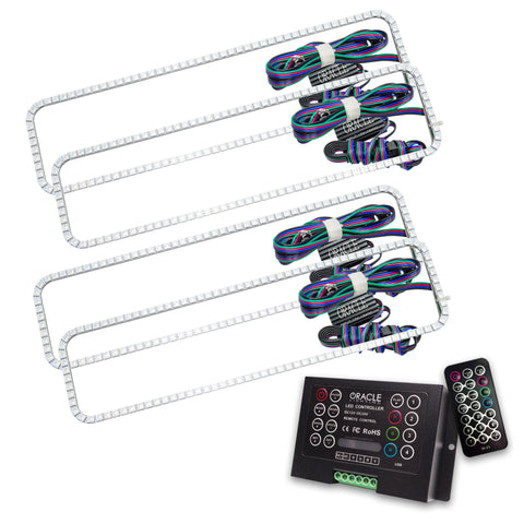 Oracle Chevrolet Tahoe 95-00 Dual Halo Kit - ColorSHIFT w/ 2.0 Controller - 2282-333