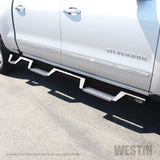 Westin/HDX 07-18 Chevrolet Silverado 1500 Crew (5.5ft) (Excl Classic) Drop WTW Nerf Step Bars - Blk - 56-5345652