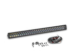 Go Rhino Xplor Blackout Series Dbl Row LED Light Bar (Side/Track Mount) 32in. - Blk - 753003011CDS