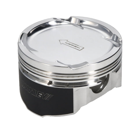Manley 03-06 EVO VIII/IX 87.0mm-Bore +0.5mm 8.5/9.0 CR Dish Extreme Duty Piston Set w/ Rings - 619020CE-4