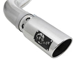 aFe Large Bore-HD 4in 409 SS DPF-Back Exh 18-19 Ford F-150 V6-3.0L (td) w/ Polished Tip - 49-43106-P