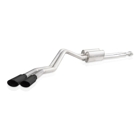 Stainless Works 2020-21 Silverado HD 6.6L Legend Catback Black Tips - CT220CBL-B