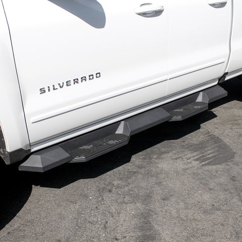 Westin/HDX 07-18 Chevy/GMC Silv/Sierra 15/25/3500 Ext/Dbl Xtreme Nerf Step Bars - Textured Black - 56-23715