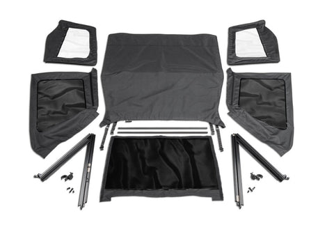Rampage 1992-1995 Jeep Wrangler(YJ) Frameless Soft Top Kit - Black Diamond - 109435