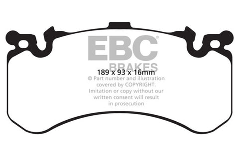EBC 11-17 Audi A8 Quattro 6.3L Bluestuff Front Brake Pads - DP52158NDX
