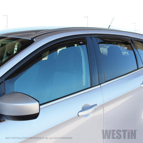 Westin 13-19 Ford Escape In Channel Wind Deflector 4pc - Smoke - 72-37415