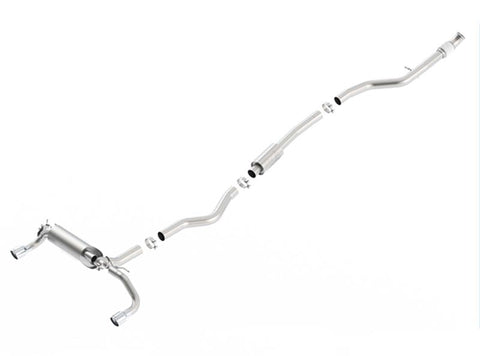 Borla 13-16 BMW 335i / 435i Atak Cat back SS 3.0in, 2.25in 3.5in Tip Single Rolled - 140580