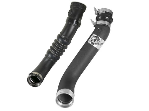 aFe BladeRunner 3in Black Intercooler Tube Cold Side 17-18 GM Diesel Trucks V8 6.6L (td) L5P - 46-20339-B