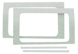 DEI 18-23 Jeep Wrangler JL 2-Door Boom Mat Rear Side Window Trim - 2 Piece - White - 50270