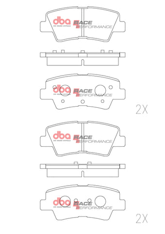 DBA 21-23 Hyundai Kona N-Line Rear RP Performance Brake Pads - DB2076RP