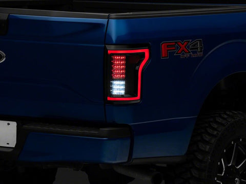 Raxiom 15-17 Ford F-150 LED Tail Lights- Blk Housing (Smoked Lens) - T542881