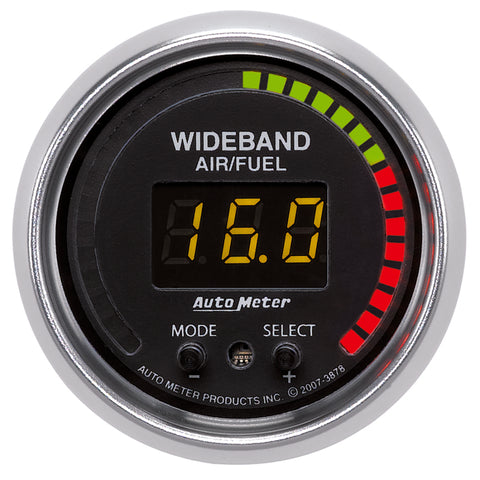 Autometer GS 52mm AFR or LAMBDA Digital Wideband Air/Fuel Ratio PRO Wideband A/F Kit - 3878