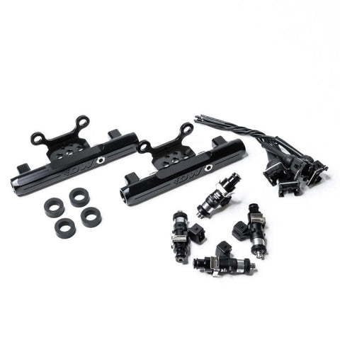 DeatschWerks 04-06 Subaru STI/LGT Side Feed to Top Feed Fuel Rail Conv Kit w/ 1500cc Injectors - 6-101-1500