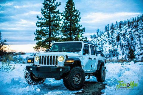 Oracle Oculus Bi-LED Projector Headlights for Jeep JL/Gladiator JT - Matte Blk - 5500K - 5839-504
