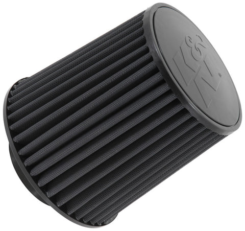 K&N Universal Rubber Filter-Round Tapered 4in Flange ID x 8in Base OD x 6.625in Top OD x 8in H - RU-5171HBK