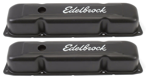 Edelbrock Valve Cover Signature Series Chrysler 1958-1979 361-440 V8 Black - 4493