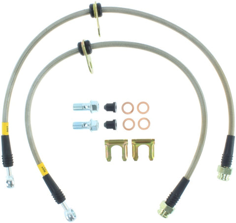 StopTech 08-09 WRX & STi Stainless Steel Front Brake Lines - 950.47006
