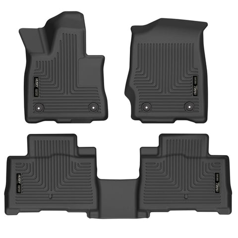 Husky Liners 20-21 Lincoln Aviator w 2nd Row Bench/Buckets Weatherbeater Front/2nd Seat Liners - BLK - 99331