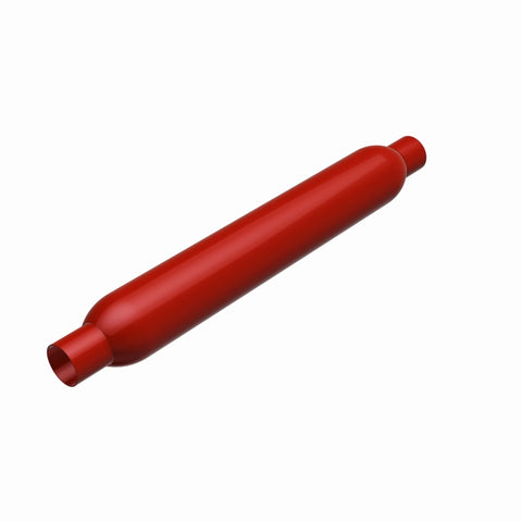 MagnaFlow Muffler Red Pack Series Glasspack 3.5in Rd 26in Body Length 2.25in/2.25in Inlet/Outlet - 13145
