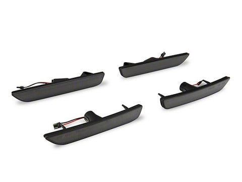 Raxiom 10-14 Ford Mustang Axial Series LED Side Marker Lights (Smoked) - 412496