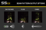 Diode Dynamics Stage Series 2in LED Pod Pro - Yellow Combo Flush ABL (Single) - DD6735S