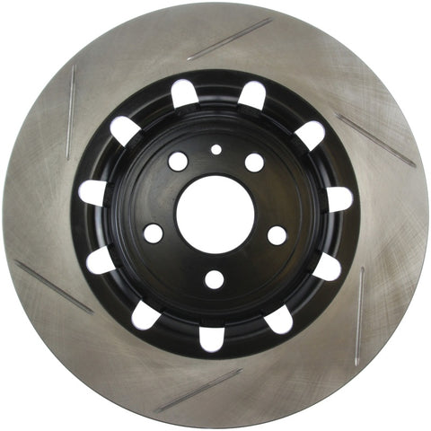 StopTech 17 Ford Flex/ 17 Ford Explorer w/ Heavy Duty Brakes Front Left Slotted Rotor - 126.65136SL
