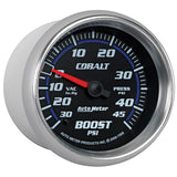 AutoMeter Gauge Vac/Boost 2-5/8in. 30Inhg-45PSI Mechanical Cobalt - 7908