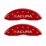 MGP 4 Caliper Covers Front Acura Rear MDX Red Finish Silver Characters - 39021SMDXRD