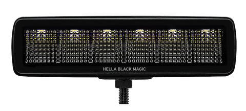 Hella Universal Black Magic 6 L.E.D. Mini Light Bar - Flood Beam - 358176201