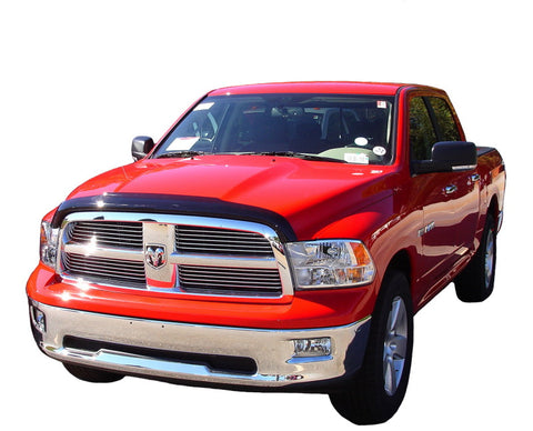 AVS 09-18 Dodge RAM 1500 (Excl. Rebel Models) High Profile Bugflector II Hood Shield - Smoke - 25045