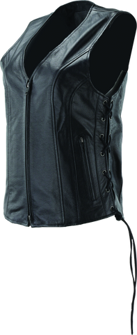 River Road Sapphire Leather Vest Black Womens - Small - 094444