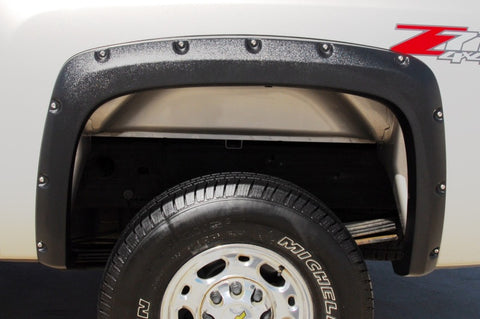 Lund 07-13 Chevy Silverado 1500 RX-Rivet Textured Elite Series Fender Flares - Black (2 Pc.) - RX106TB