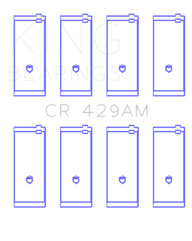 King Toyota 2A/3A/4A (Size STD) Rod Bearing Set - CR429AM