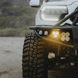 KC HiLiTES FLEX ERA 3 Dual Mode SAE Fog Lights - 2-Light Master Kit for Toyota Aftermarket Bumper - 97155