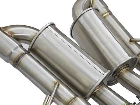 aFe MACHForce XP 3in -2 1/2in Axle Back SS Exhaust w/Carbon Fiber Tips 14-17 Chevy Corvette V8 6.2L - 49-34056-C