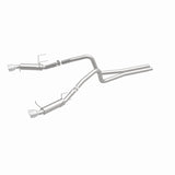 Magnaflow 2014 Ford Mustang V6 3.7L Comp Series Dual Split Rear Polished Stainless C/B Perf Exhaust - 15245