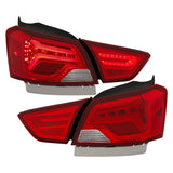 ANZO 14-18 Chevrolet Impala LED Taillights Red/Clear - 321346