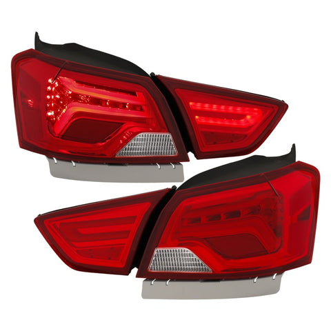 ANZO 14-18 Chevrolet Impala LED Taillights Red/Clear - 321346