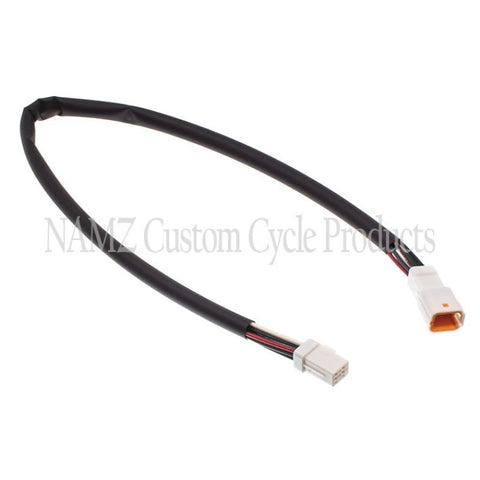 NAMZ 16-23 V-Twin Dyna/Softail Throttle-By-Wire Handlebar Wire Extension Harness 4in. - NTBW-J04