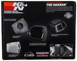K&N Street Metal Intake System for 08-16 Harley-Davidson Touring Models - Shaker Black - RK-3951